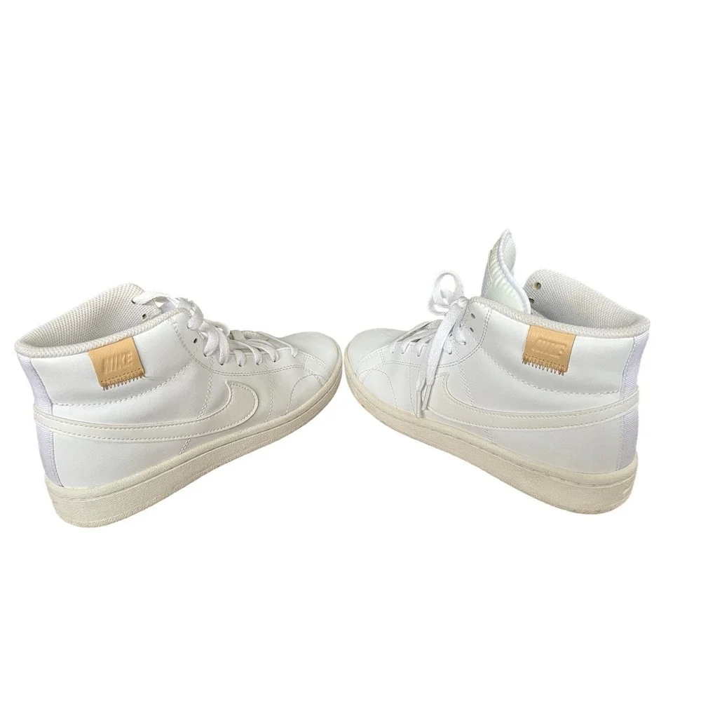Nike  Court Royale High Top Shoes, Size 7 White Very Gently Used! Athleisure,